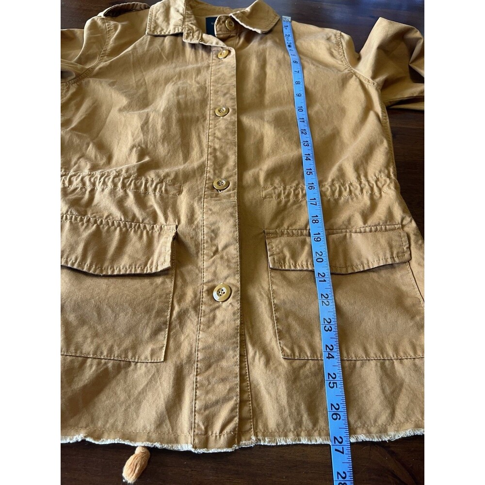 Love Tree Burnt Orange Embroidered Eagle Paradise Utility Jacket Size M - Picture 6 of 13